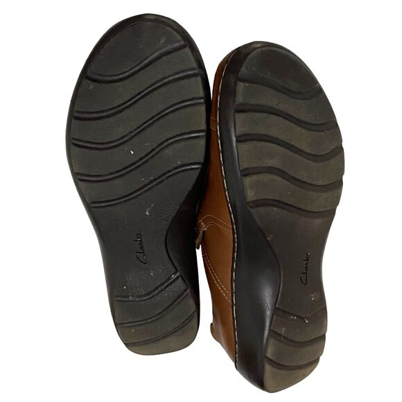 Clarks Collection Cora Poppy Slip On Shoes Womens 6 Brown - Picture 8 of 8